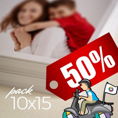 Pack 100 fotos 10x15  50 % Off + Envío sin cargo